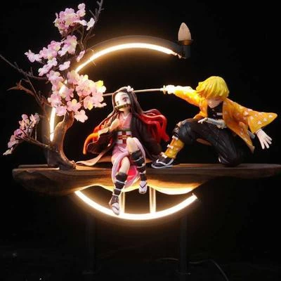 Demon Slayer's: Tanjiro & Nezuko Model With USB Light - Nezuko & Zenitsu